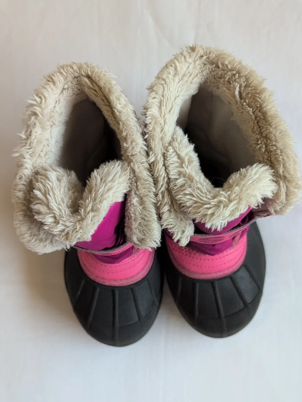 Sorel Kids Snow Commander Waterproof Winter Boots Pink Black Size 10 - Picture 2 of 11